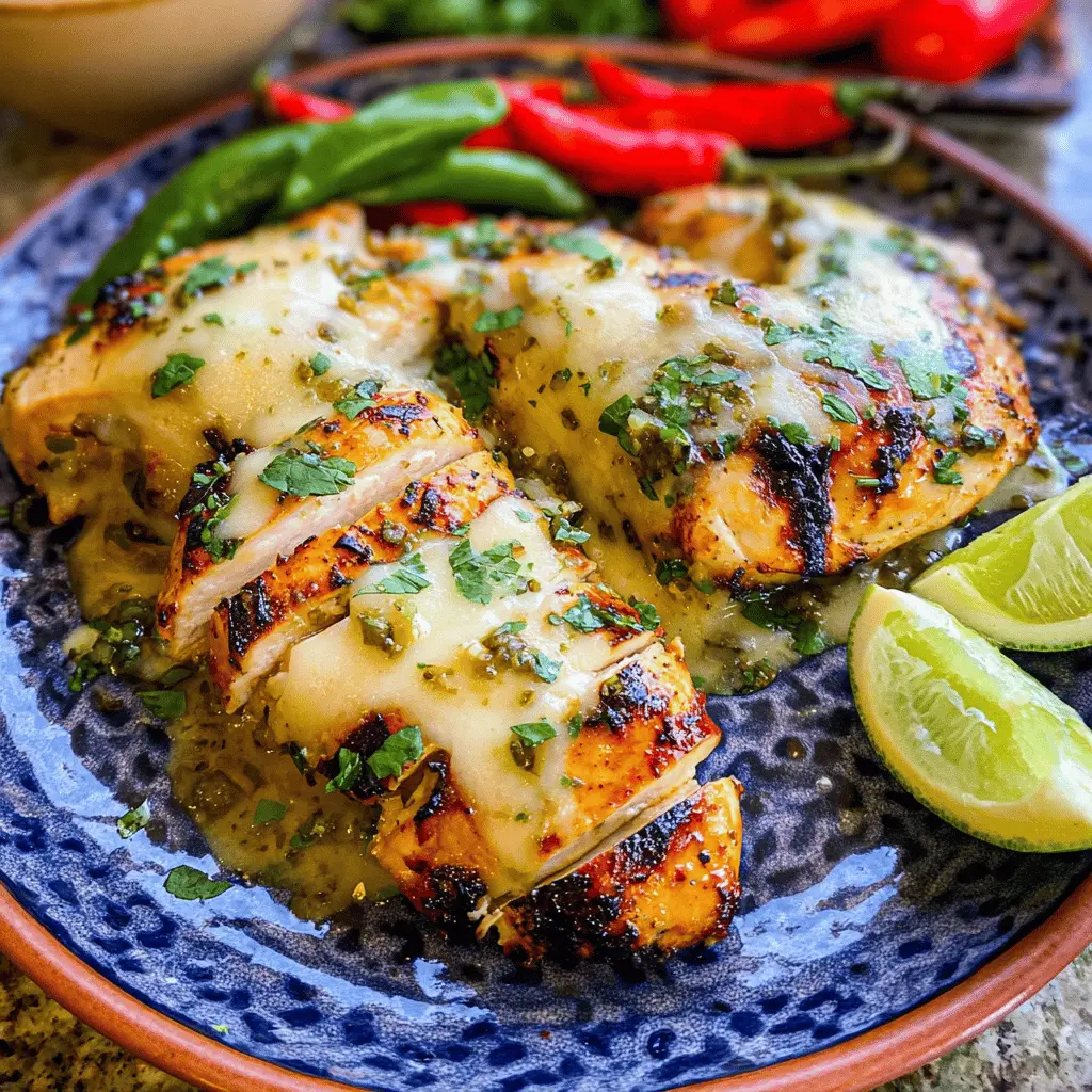Cheesy Grilled Salsa Verde Chicken Recipe