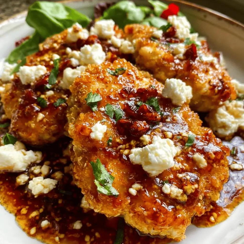 Crispy Hot Honey Feta Chicken Recipe