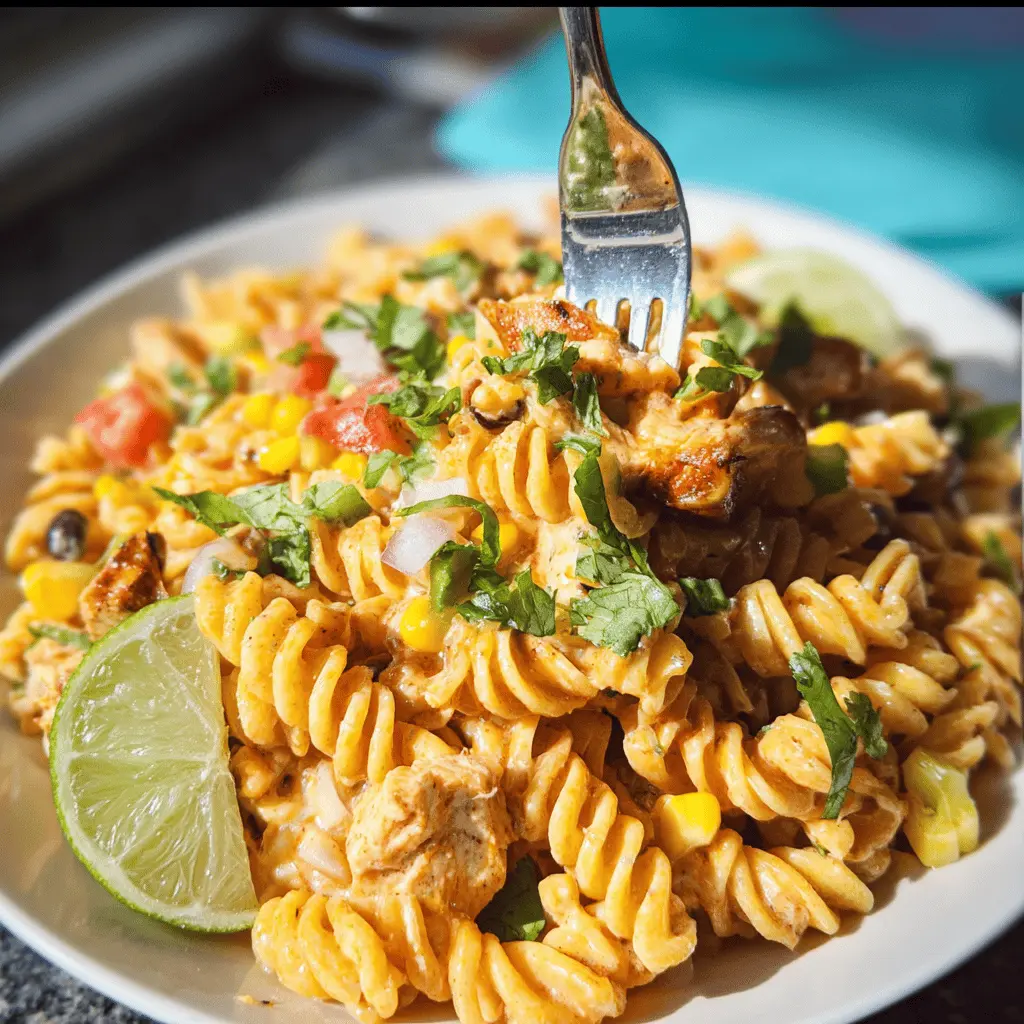 Zesty Chicken Enchilada Pasta Salad Recipe