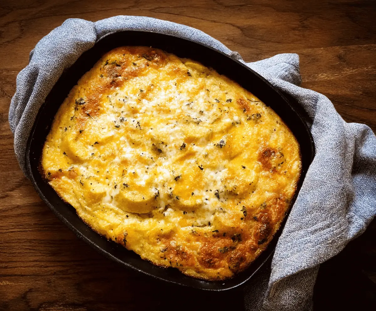 Cheesy Green Chile Yellow Squash Casserole
