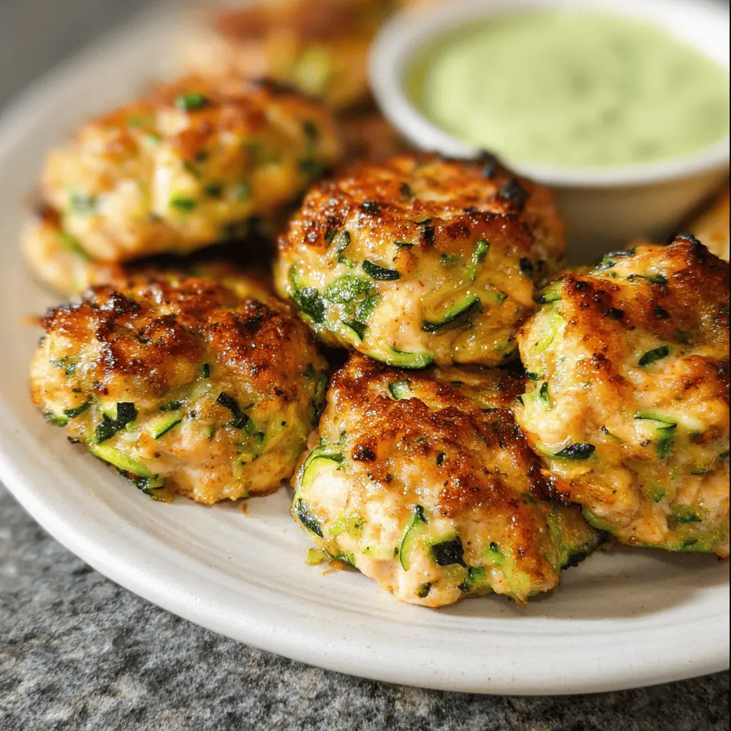 High Protein Chicken Zucchini Poppers Recipe