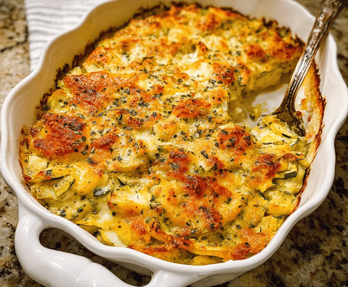 Cheesy Zucchini Squash Casserole Recipe