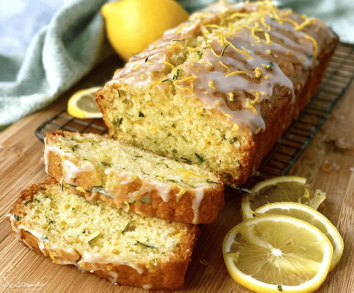 Moist Lemon Zucchini Bread Recipe