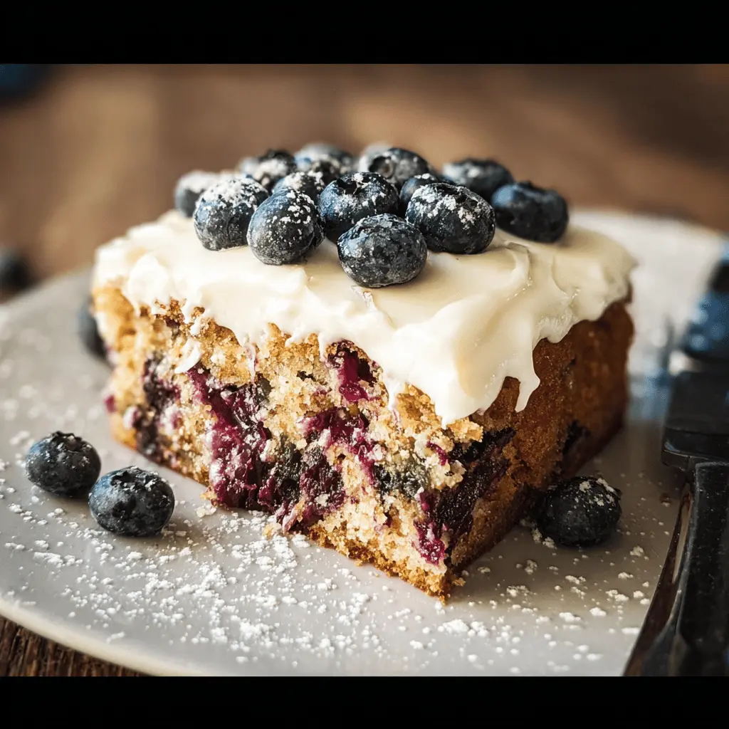 Moist Blueberry Zucchini Cake Recipe