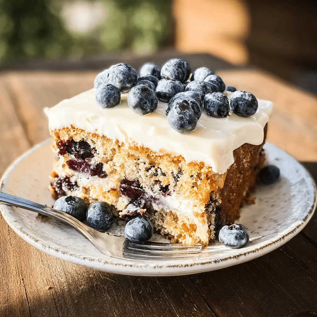 Moist Blueberry Zucchini Cake Recipe