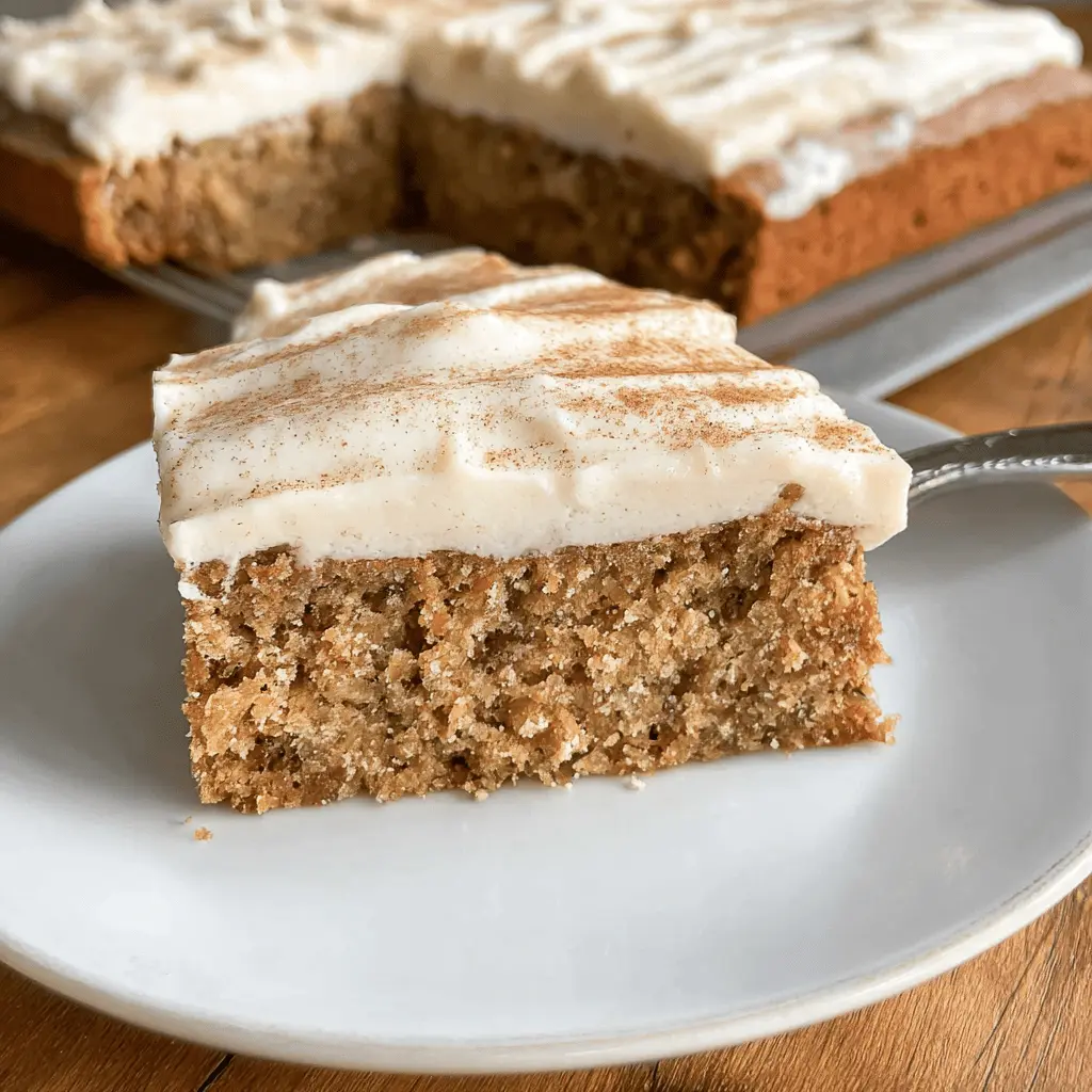 Moist Zucchini Cake with Cinnamon Cream Cheese Frosting