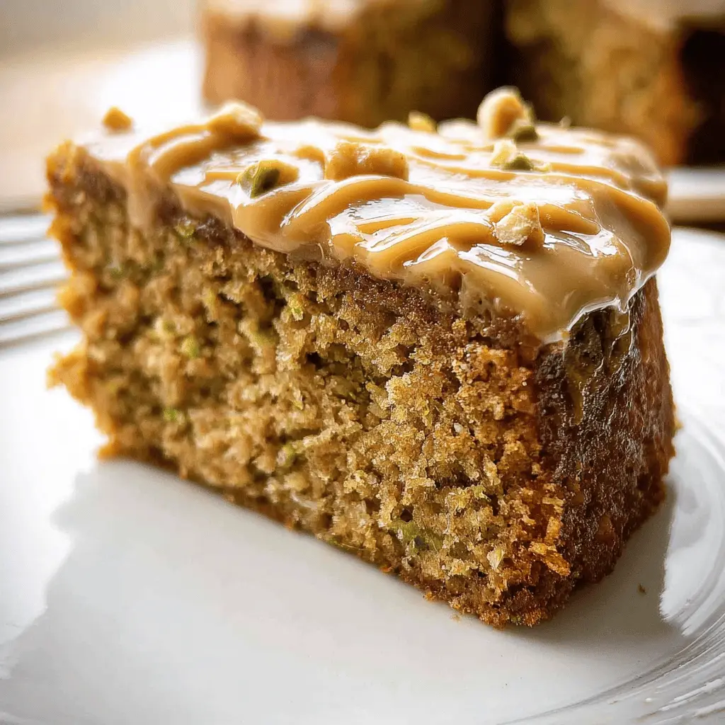 Moist Peanut Butter Zucchini Cake Recipe