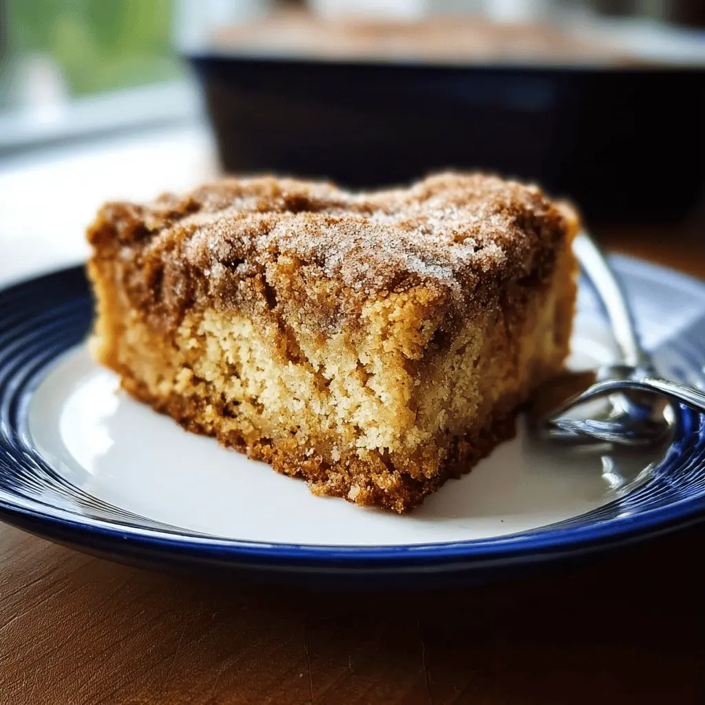 Easy Cinnamon Sugar Zucchini Coffee Cake Recipe