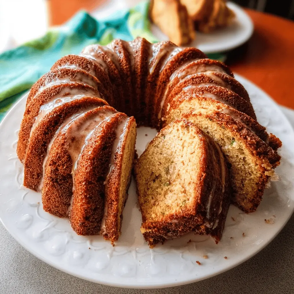 Moist Cinnamon Zucchini Bundt Bread Recipe