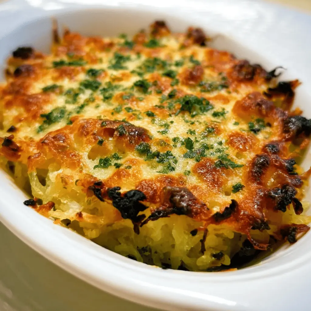 Healthy Spaghetti Squash Au Gratin Recipe