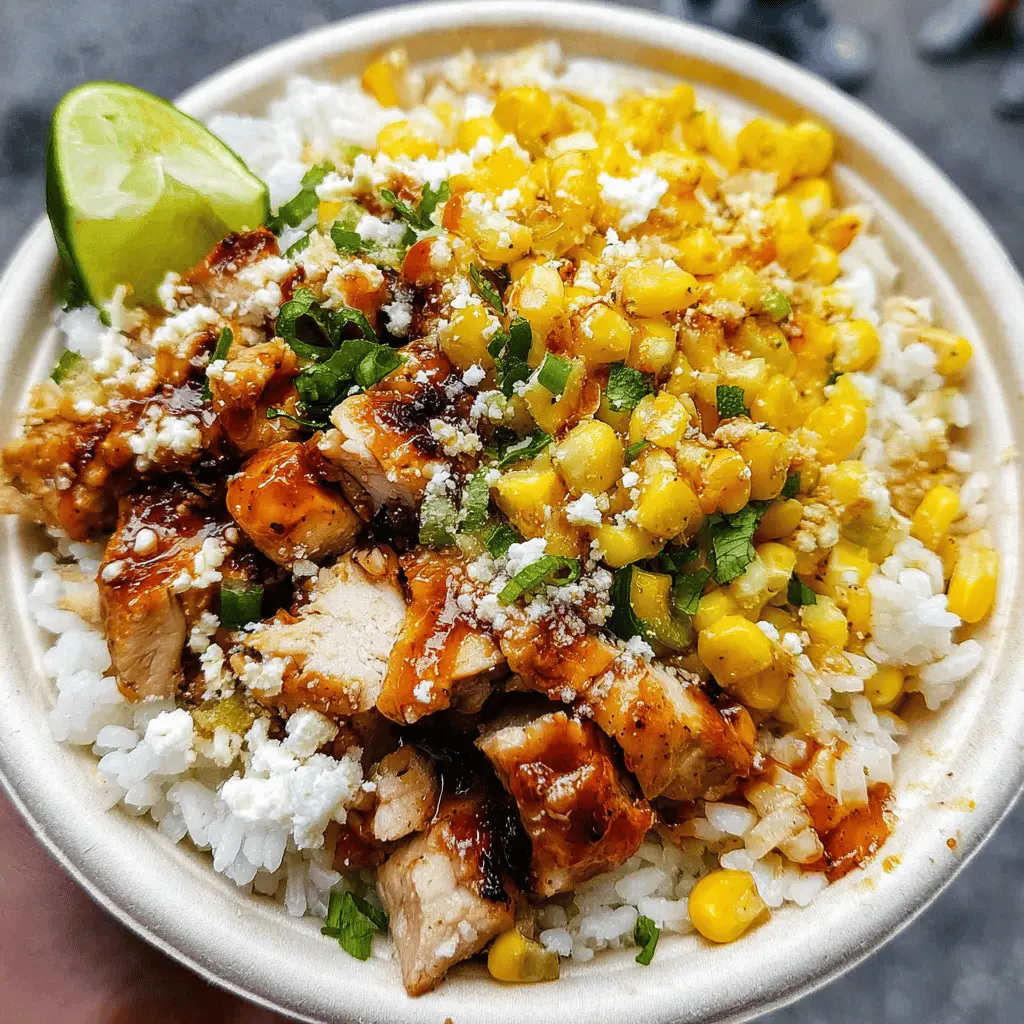 Easy Street Corn Chicken Rice Bowl Recipe
