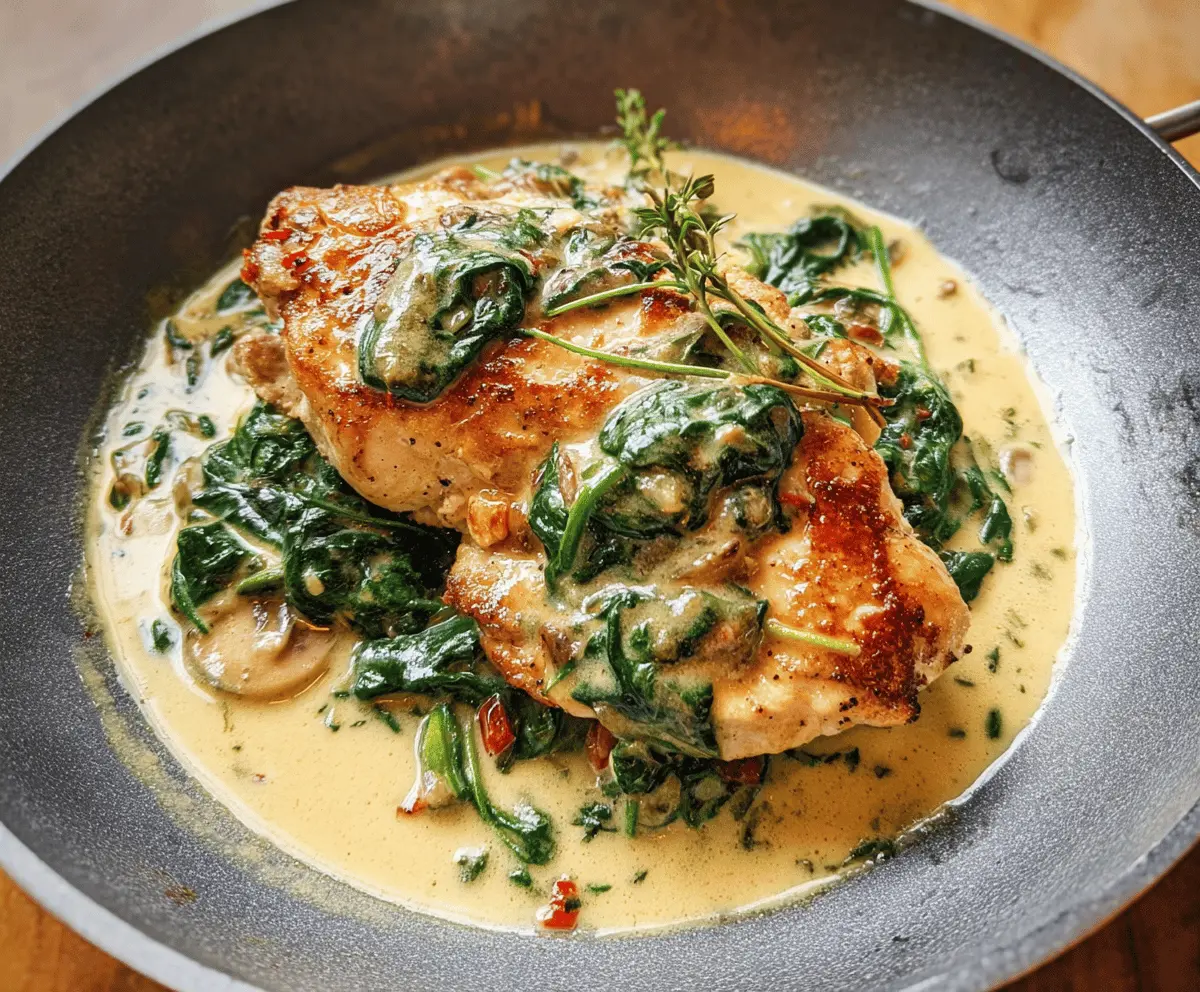 Easy Creamy Chicken Florentine Recipe