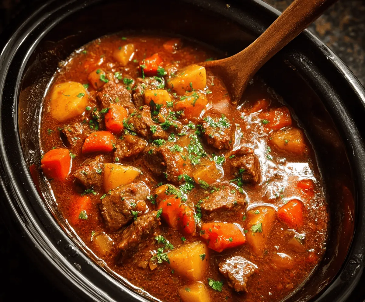 Easy Crock Pot Beef Stew Recipe for Dinner
