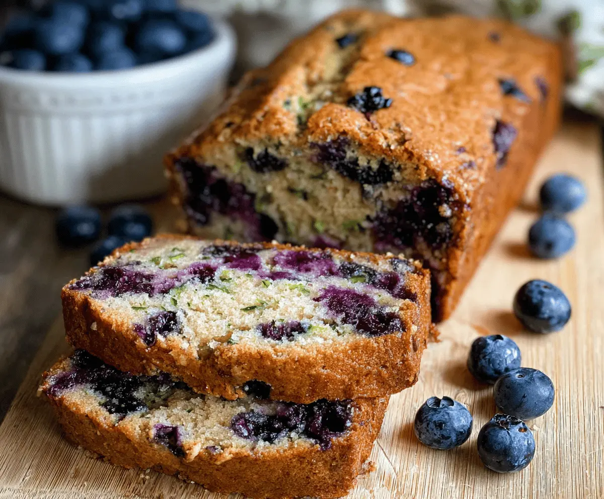 Moist Blueberry Zucchini Bread Recipe
