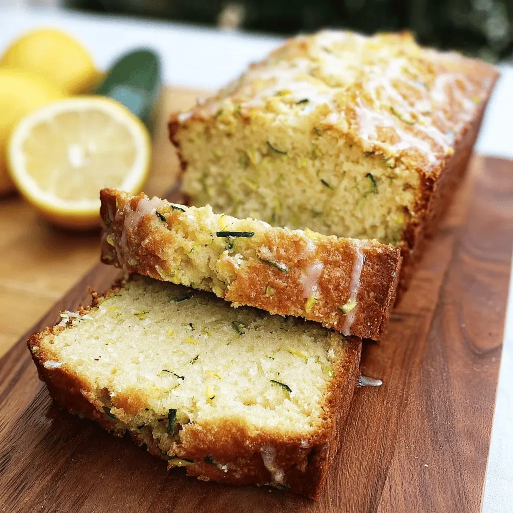 Moist Lemon Zucchini Bread Recipe