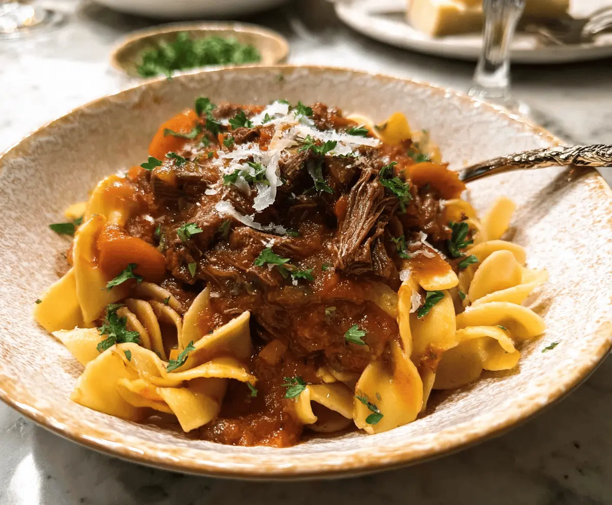 Easy Slow Cooker Beef Ragu for Tender Flavor