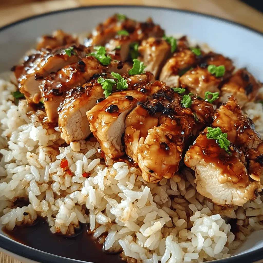 Easy Honey BBQ Chicken Rice Bowl Recipe