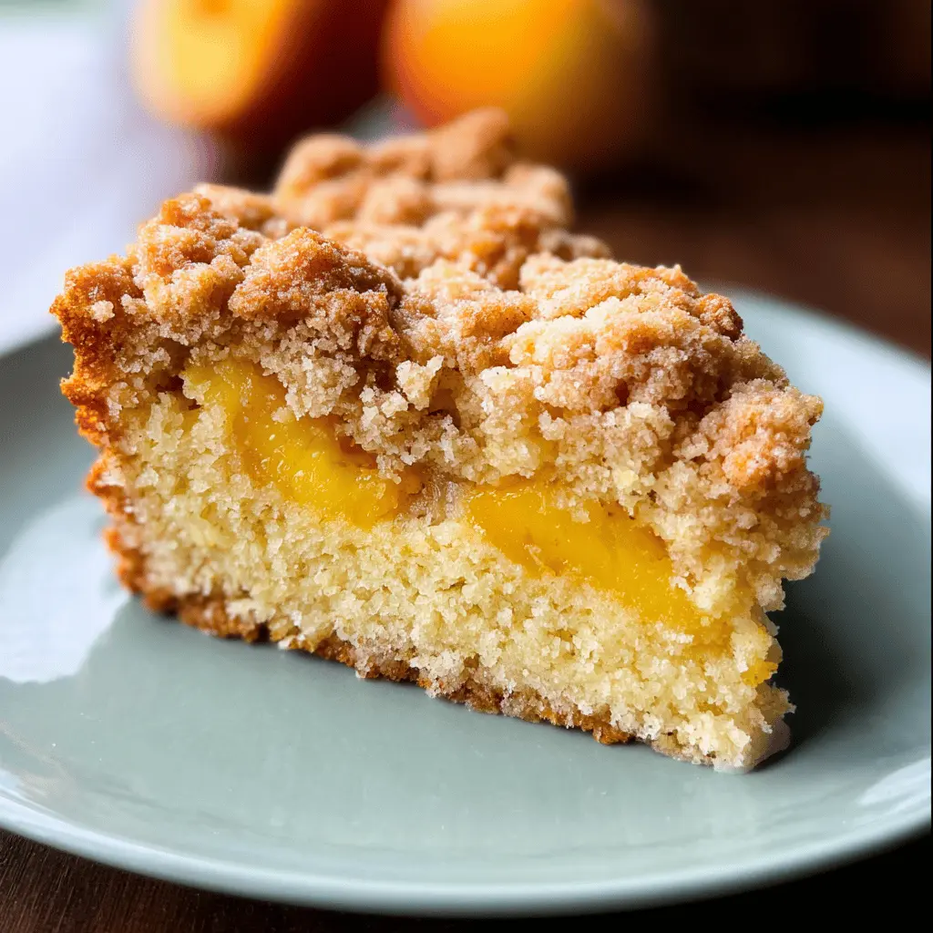 Southern Peach Crumb Cake – Easy Sweet Breakfast Delight