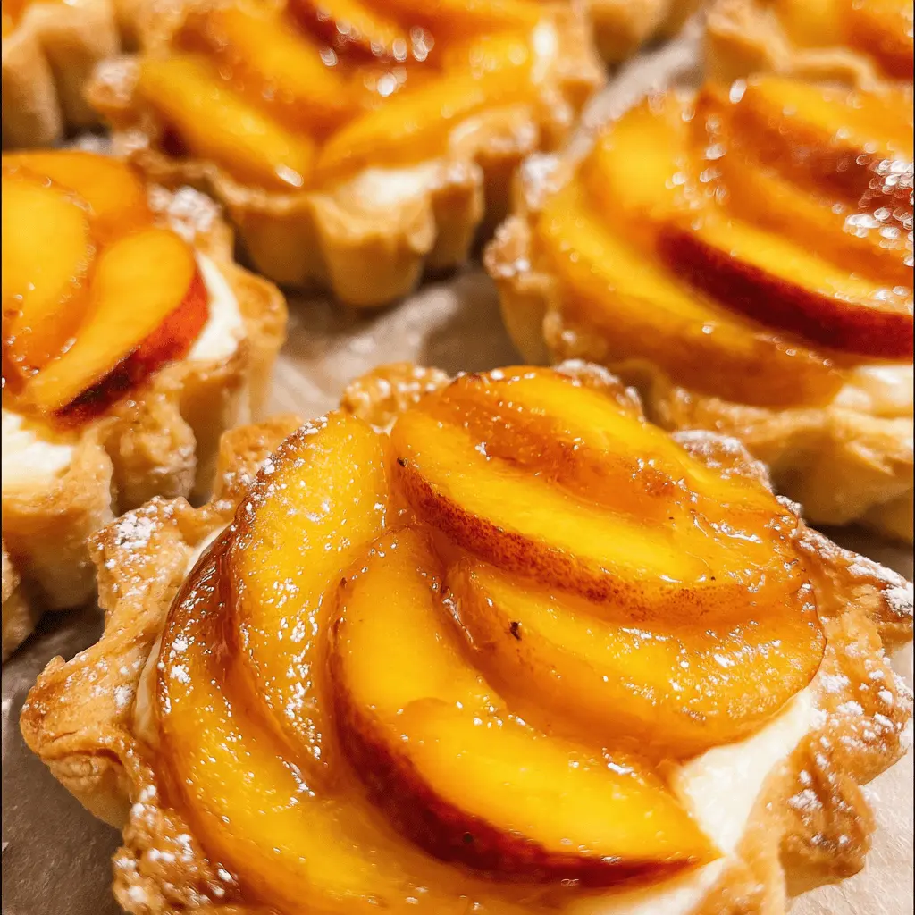 Mini Peach and Cream Cheese Tarts Recipe