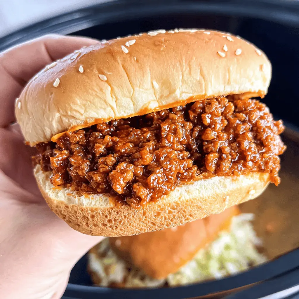 Easy Slow Cooker Sloppy Joes Recipe