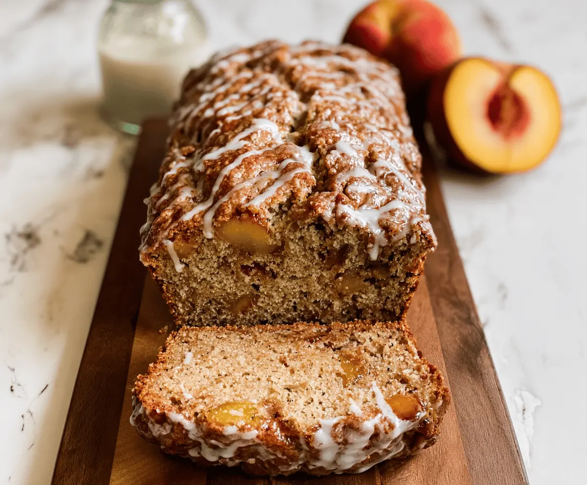 Moist Cinnamon Peach Bread Recipe