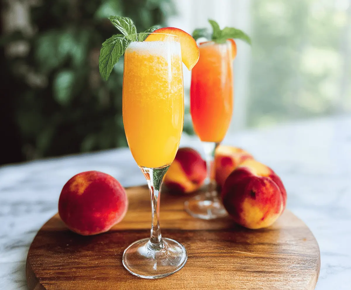 Easy Peach Bellini Recipe for Summer Sipping
