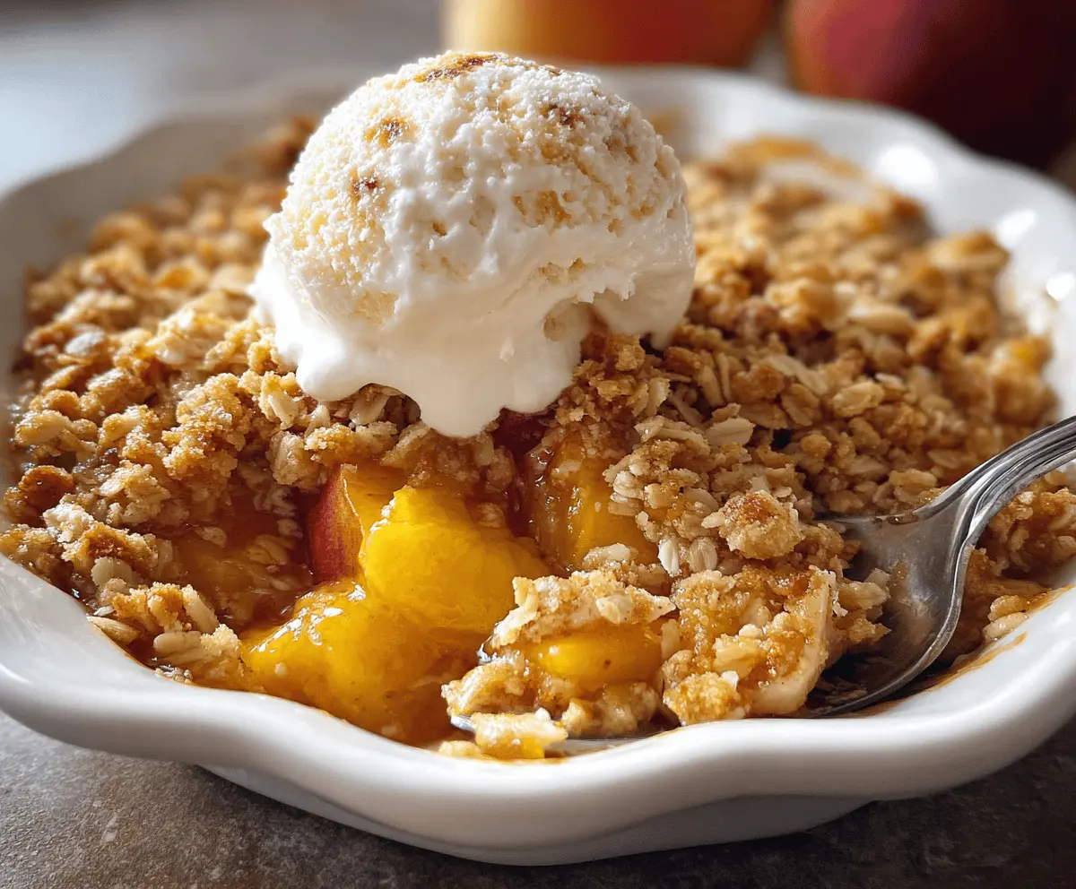 Easy Peach Crisp With Crunchy Topping