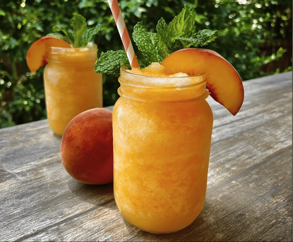 Refreshing Peach Lemonade Slush Recipe