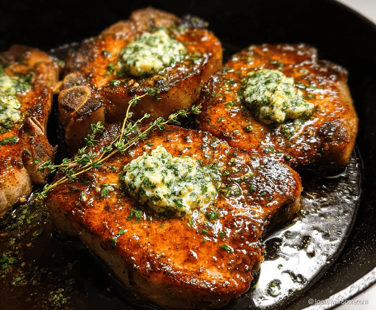 Garlic Butter Pan-Seared Pork Chops Recipe