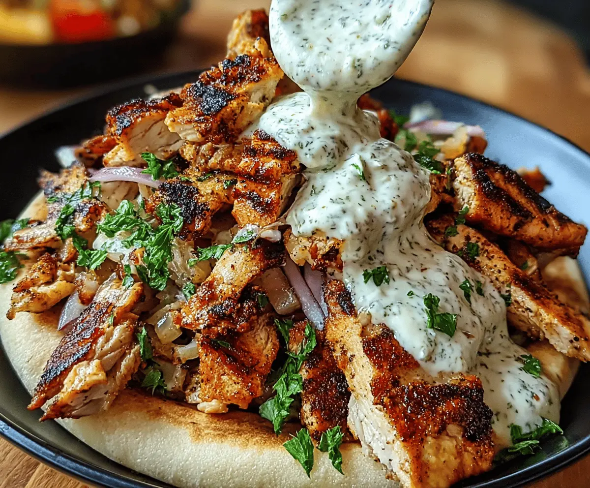 Creamy Garlic Chicken Shawarma Recipe