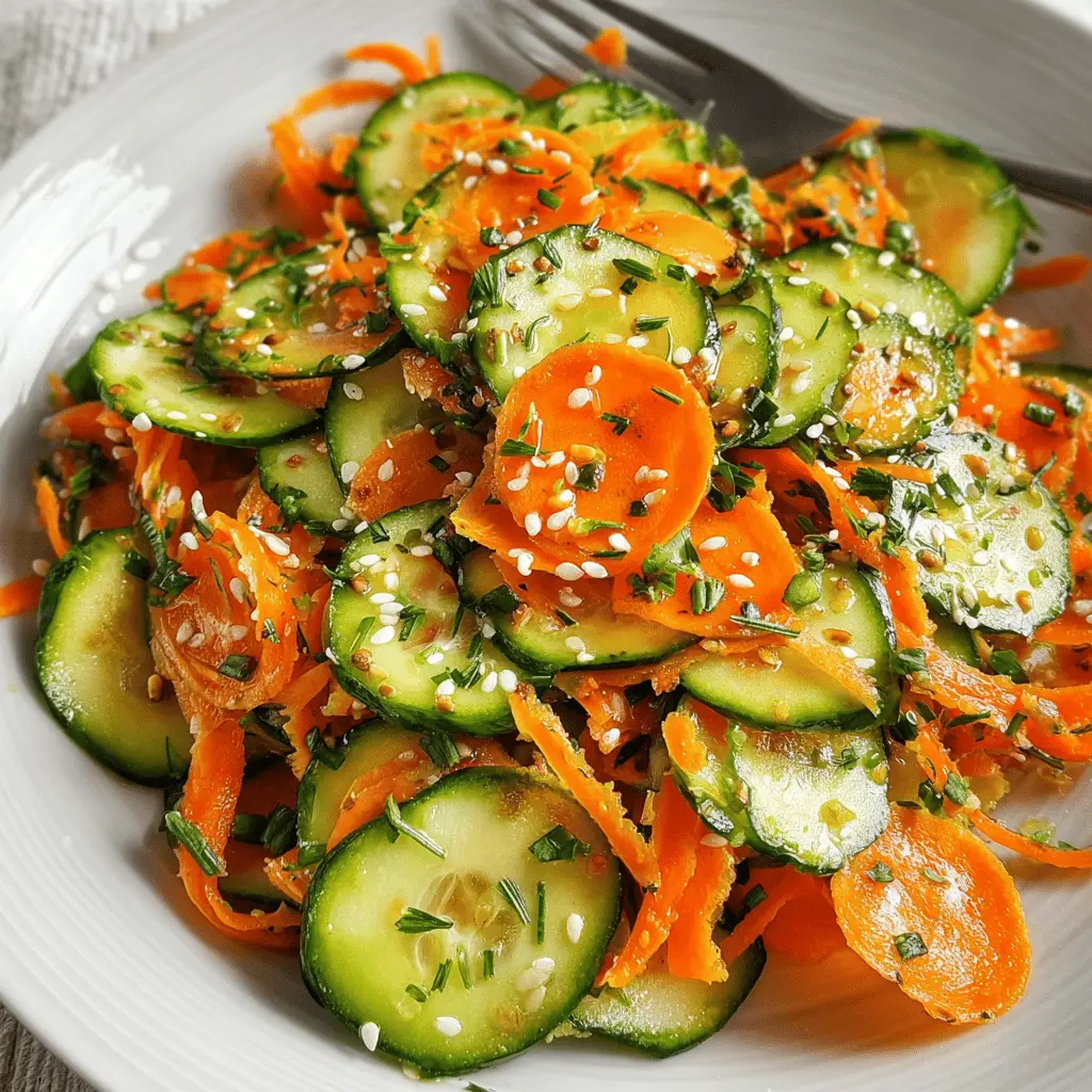 Fresh Carrot and Cucumber Salad Recipe