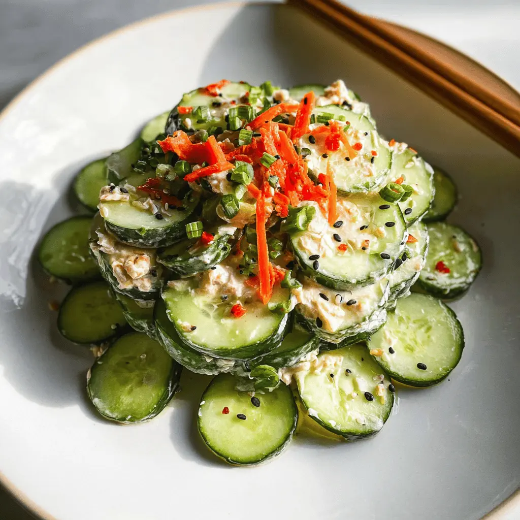Easy California Roll Cucumber Salad Recipe