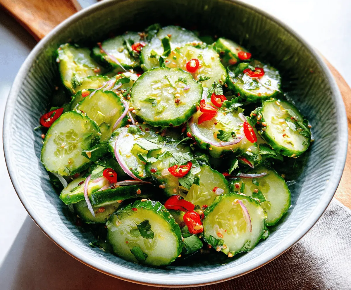 Easy Thai Cucumber Salad Recipe for Fresh Flavor