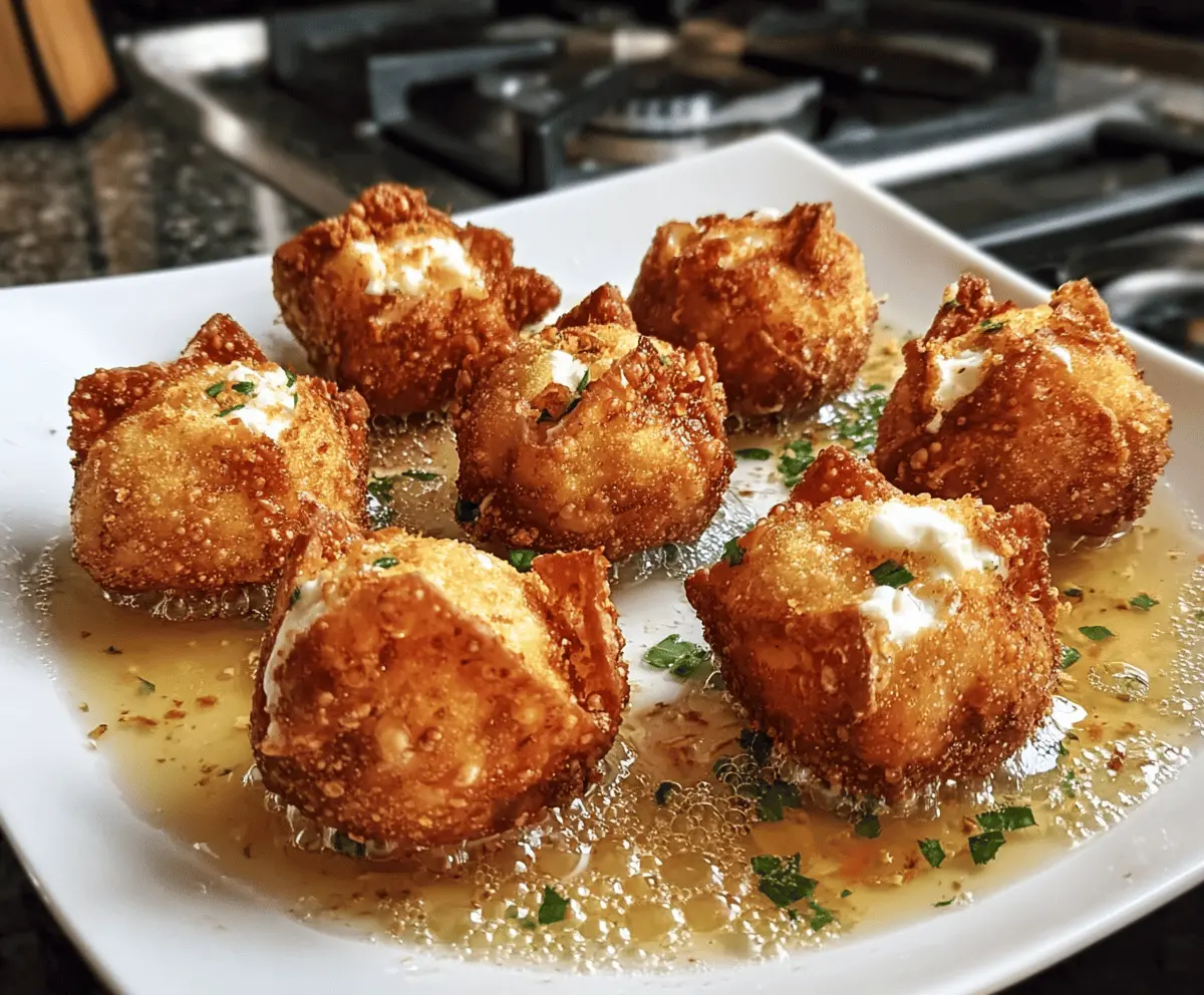 Crispy Crab Rangoon Bombs With Creamy Filling