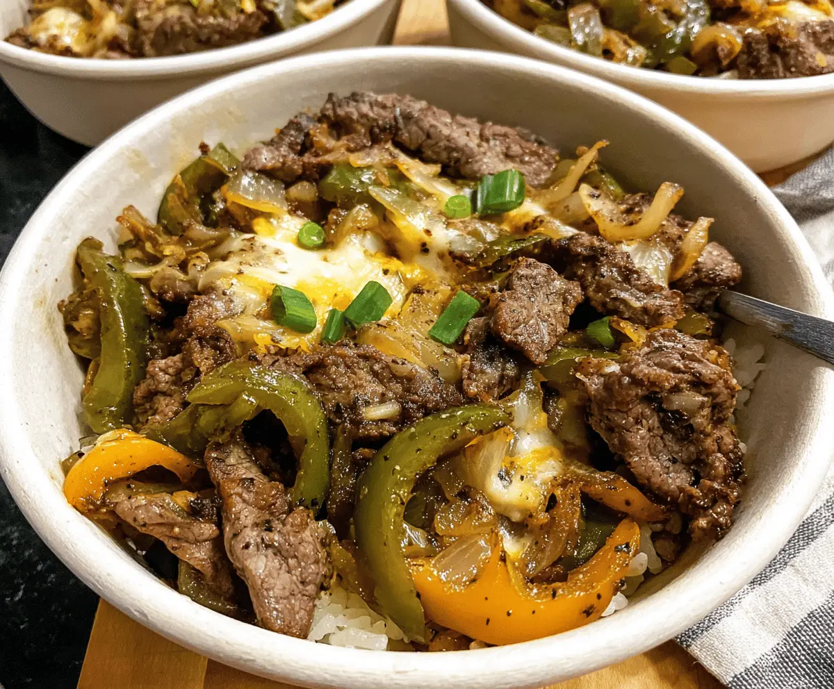 Easy Philly Cheesesteak Bowls Recipe