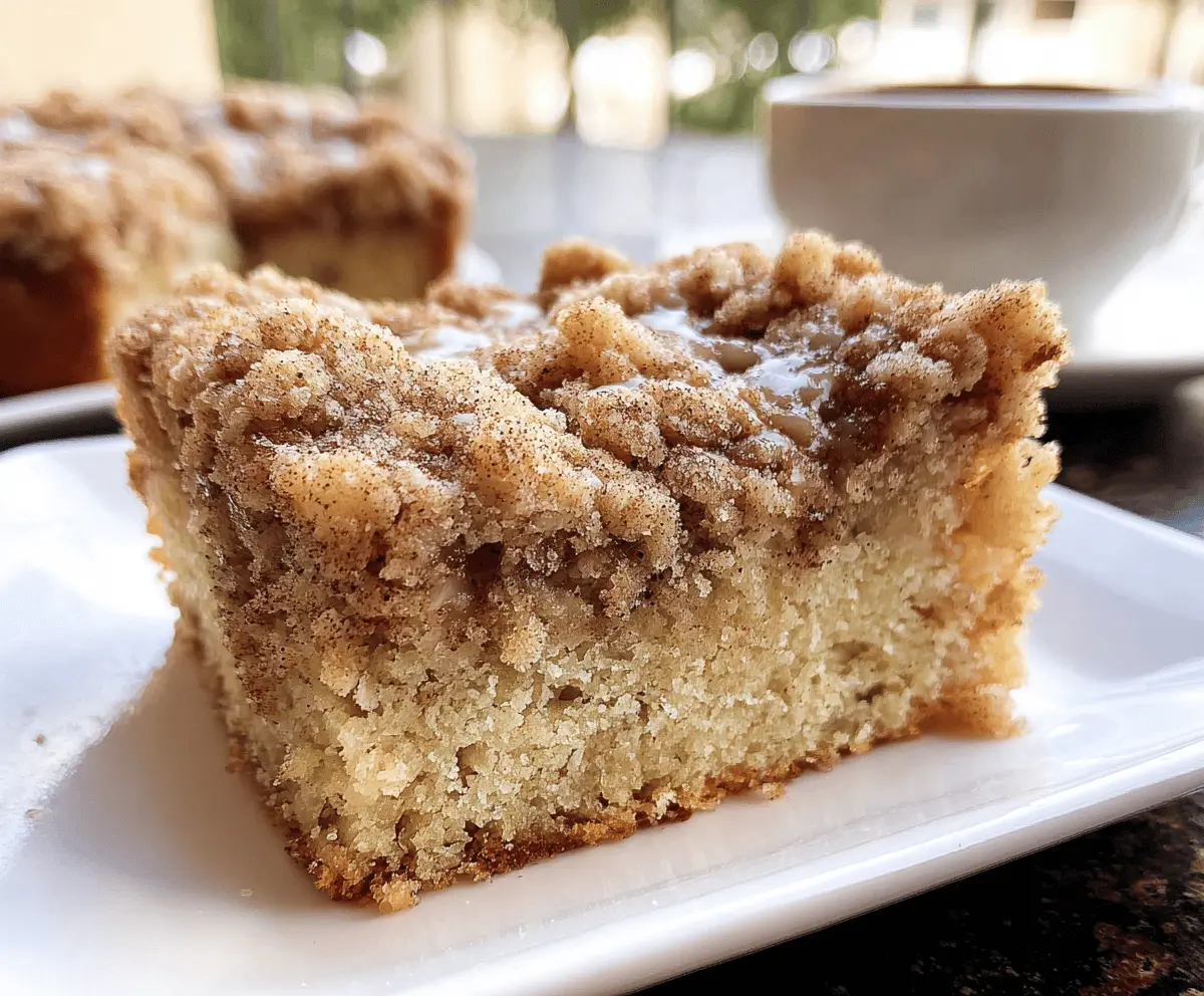 Easy Banana Crumb Coffee Cake With Streusel Topping