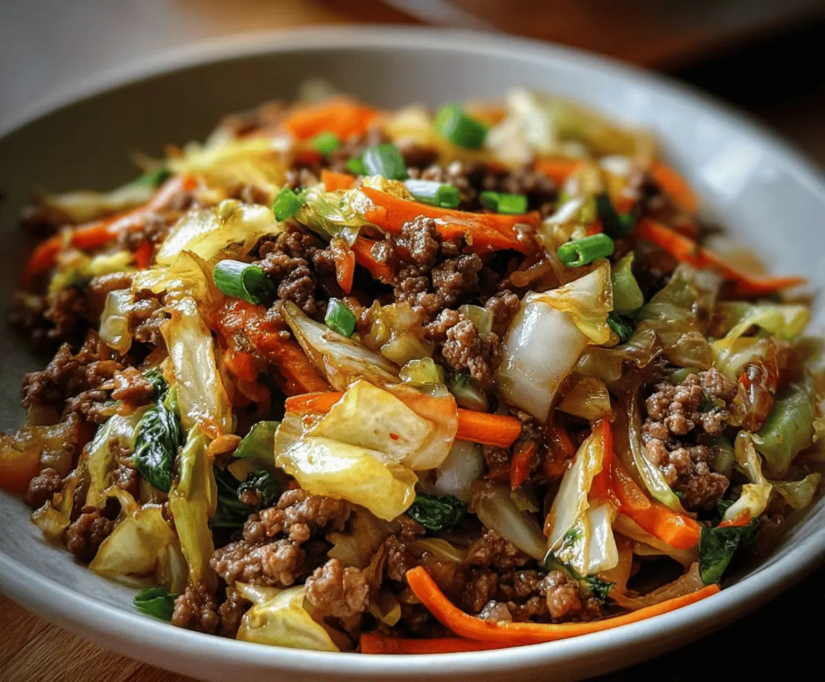 Quick Chinese Beef and Cabbage Stir-Fry Recipe